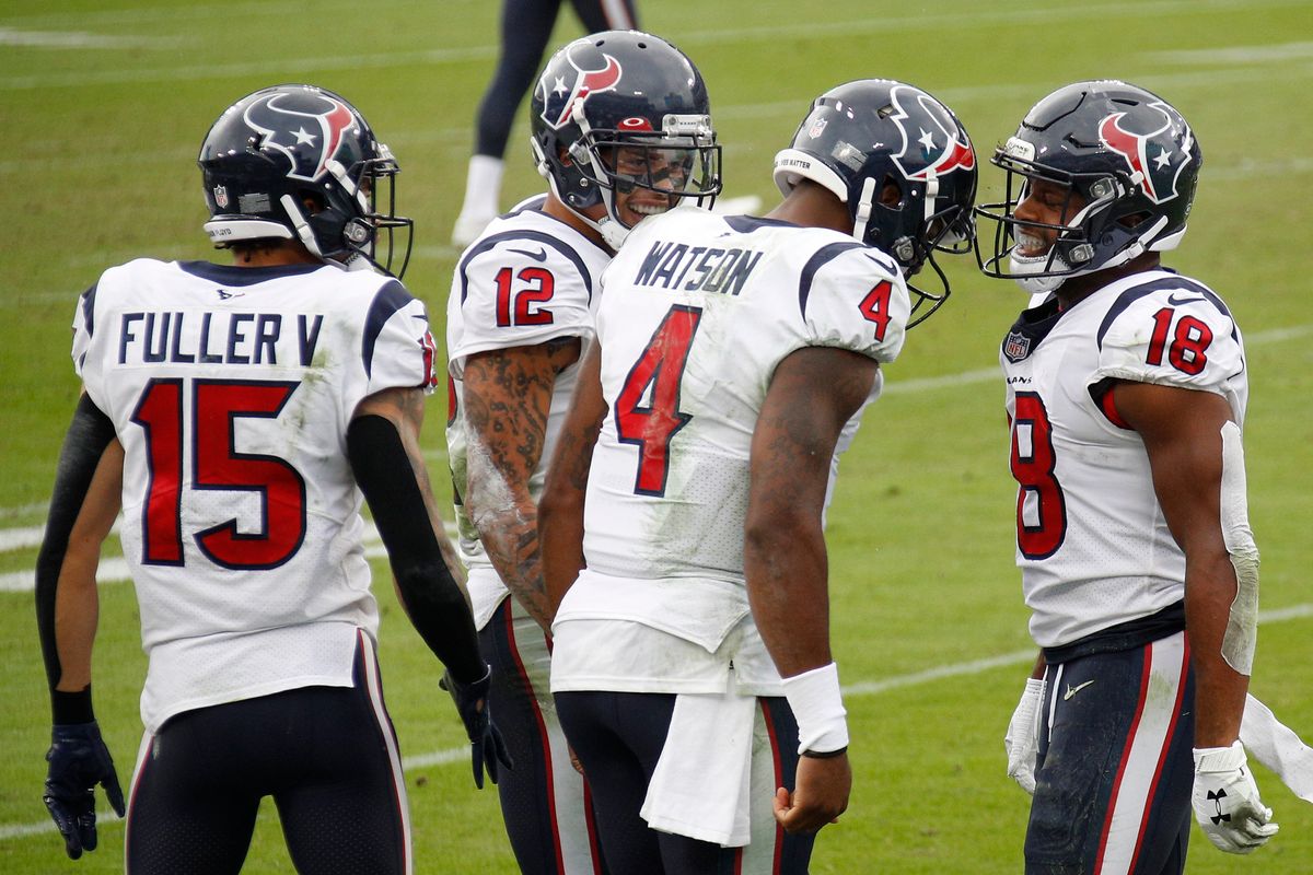 Texans Will Fuller, Kenny Stills, Deshaun Watson, Randall Cobb