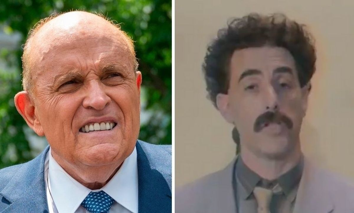 Sacha Baron Cohen Posts Hilarious 'Defense' of Giuliani's 'Innocent Sexy Time Encounter' in Borat 2
