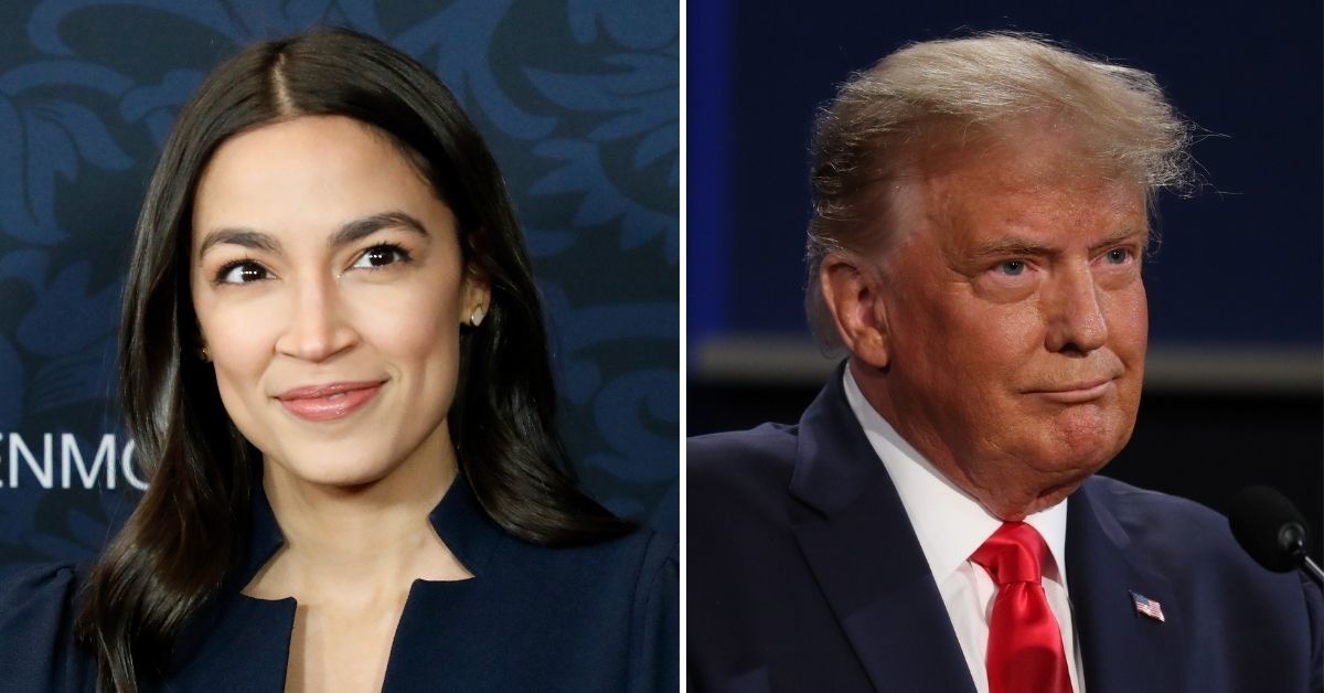 AOC Rips Trump For Disrespecting Her During Final Debate - Comic Sands