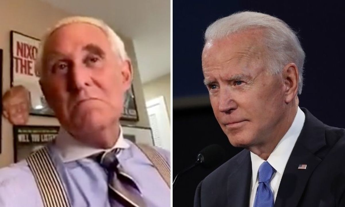 The Biden Campaign Tricked Roger Stone into Recording a Good Luck Video for Biden—and He Even Gave Him Insult Tips