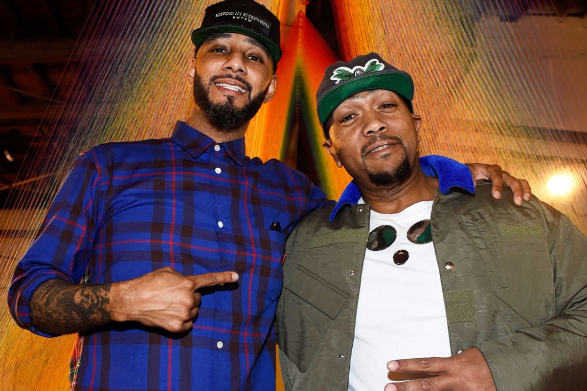 Swizz Beatz and Timbaland smiling