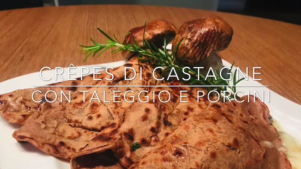 Cuciniamo insieme: crepes di castagne con Taleggio e porcini