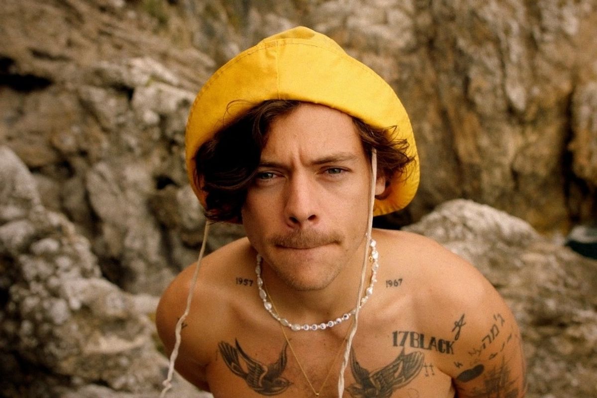 Harry Styles Shows Off More Iconic Outfits in "Golden" Music Video