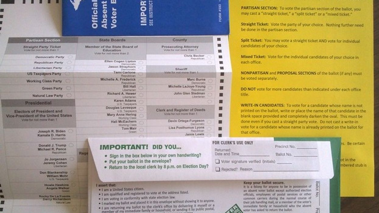 mail-in vote, mail ballot