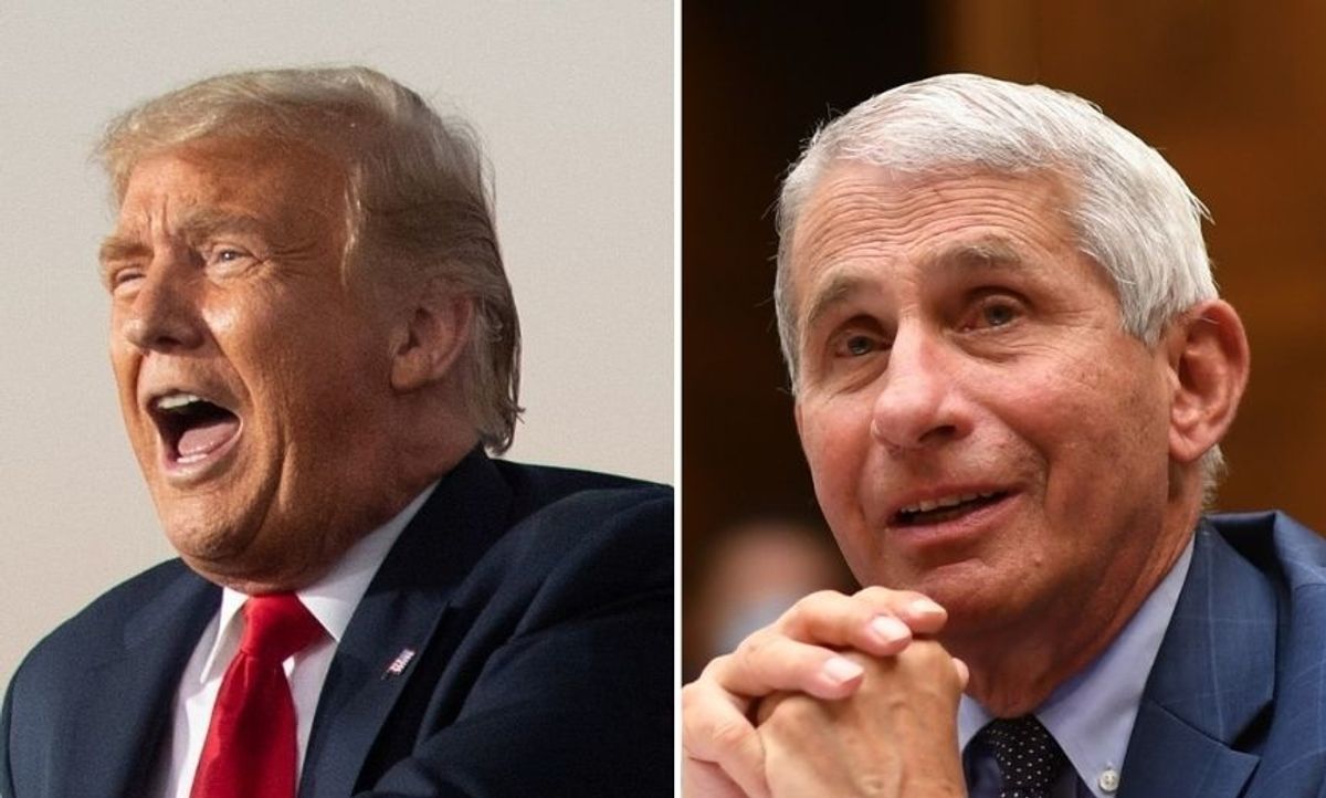 Trump Lashes Out at Dr. Fauci After Fauci Insists Trump Take Down Misleading Ad Featuring Him