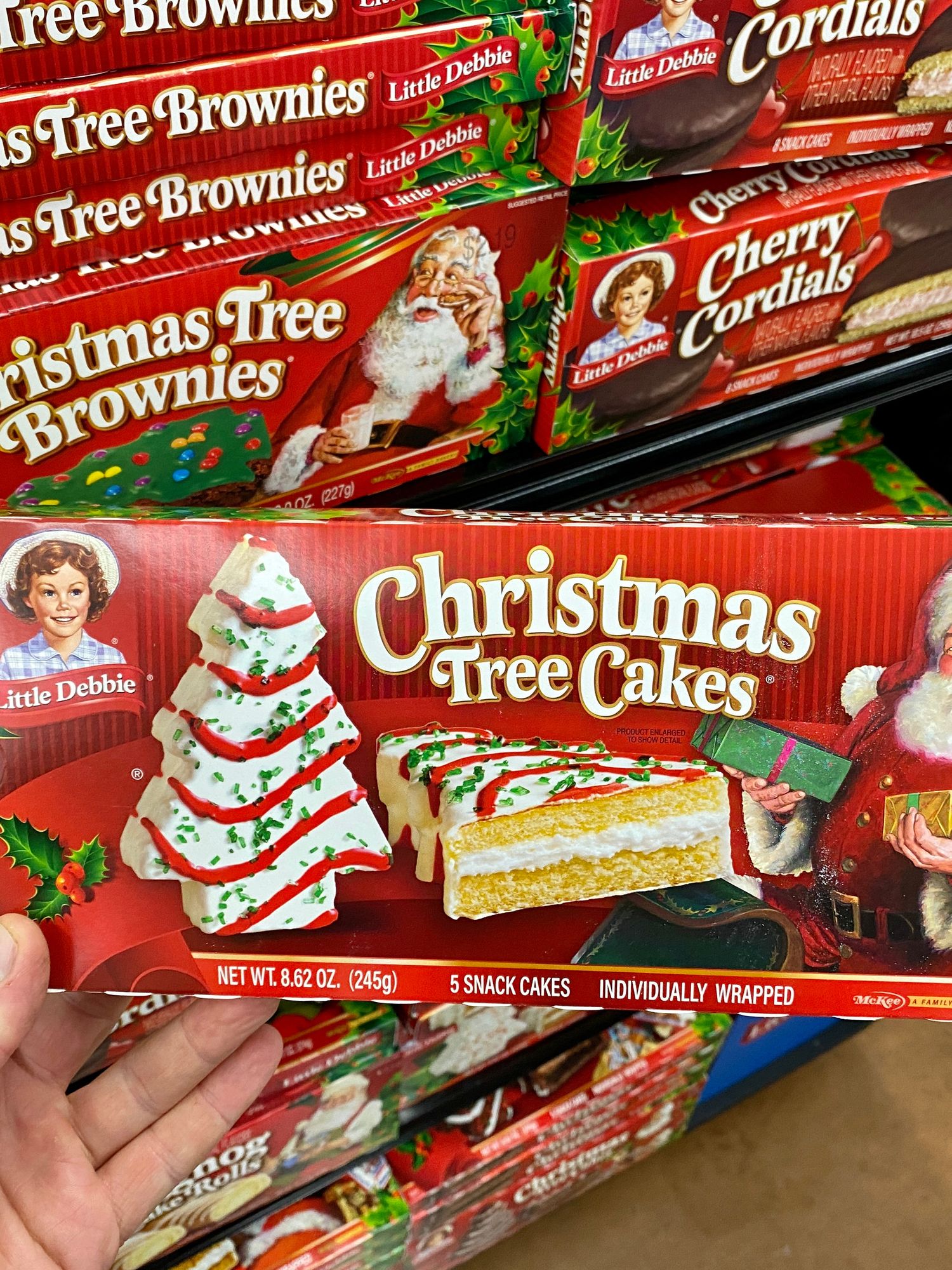 Vintage Christmas Tree Cake 