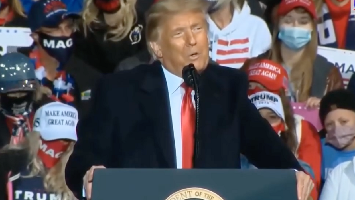 WATCH: Trump Contradicts Himself Within Seconds After Warning Of 'Draconian Unscientific Lockdowns'