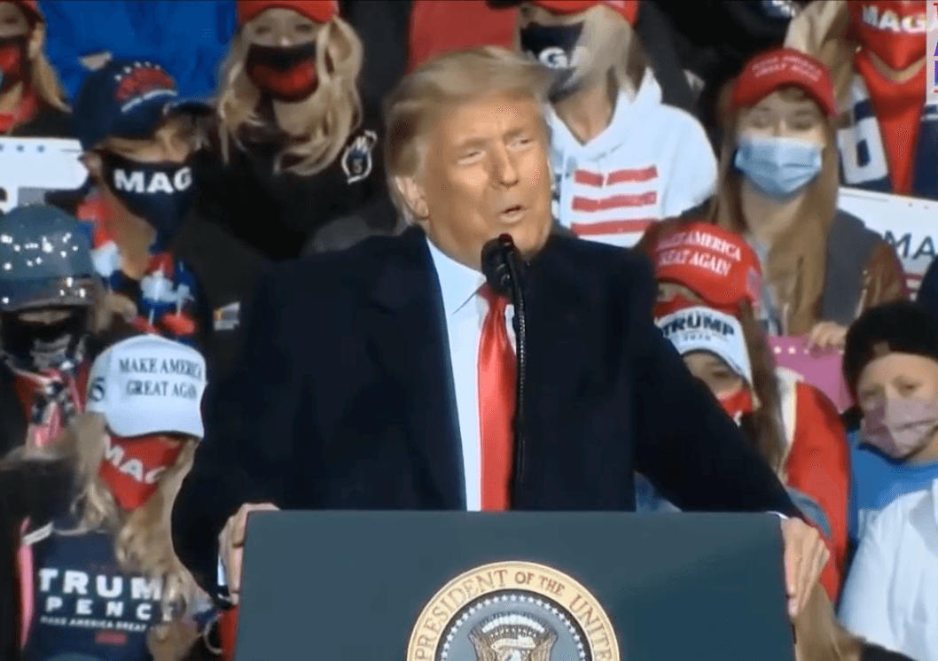WATCH: Trump Contradicts Himself Within Seconds After Warning Of 'Draconian Unscientific Lockdowns'