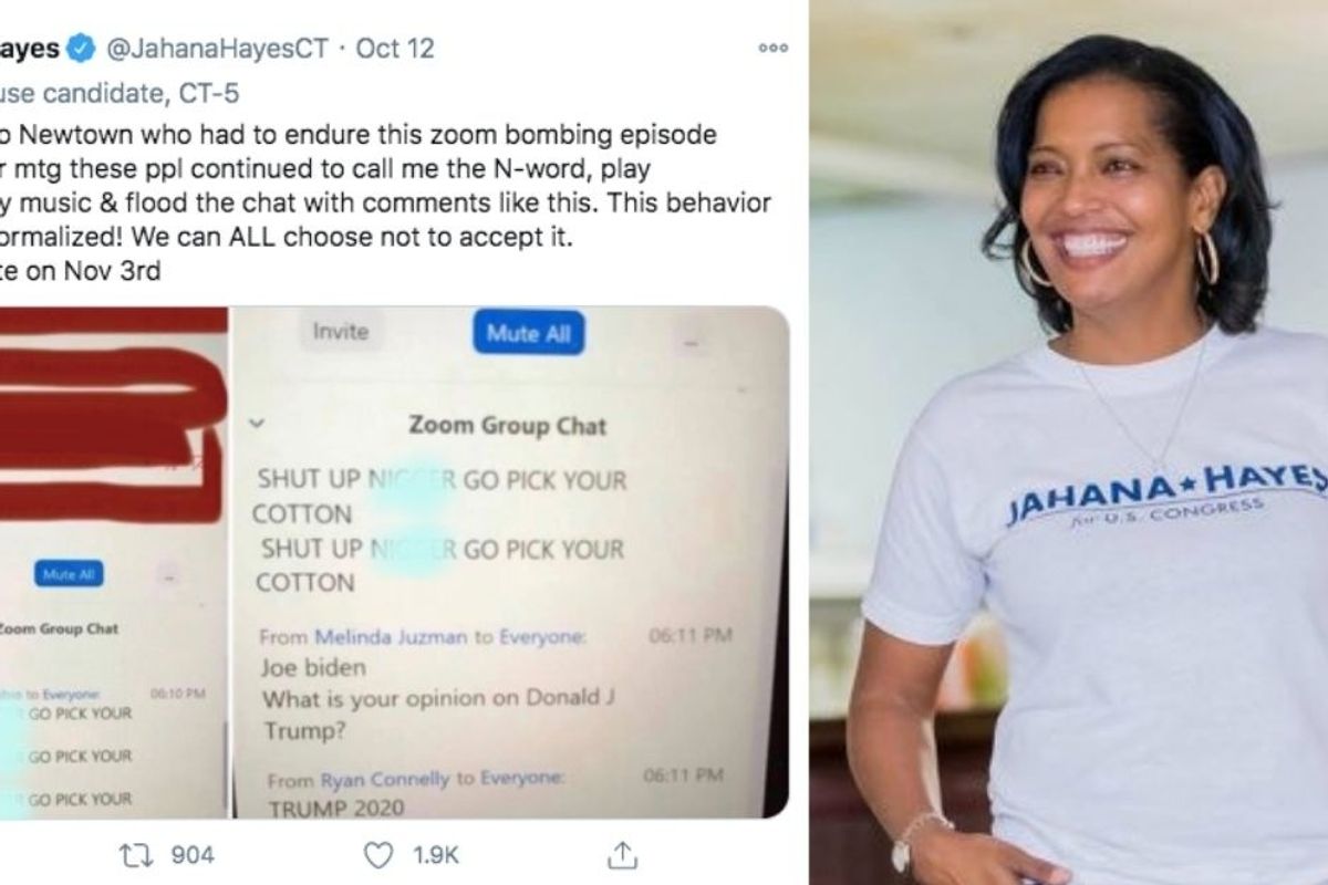 Racists 'Zoom-bombed' Rep. Jahana Hayes' event but her response showed exactly how to defeat them