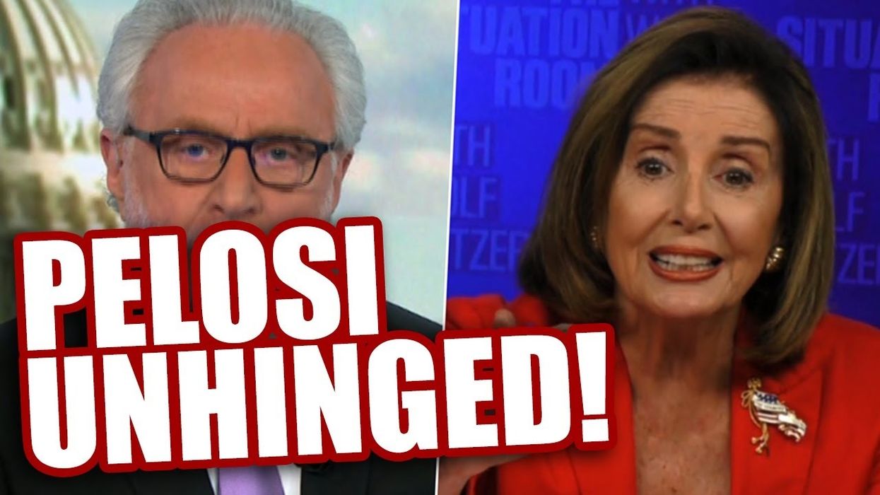 Nancy Pelosi LOSES HER MIND when confronted by Wolf Blitzer on stimulus bill failure