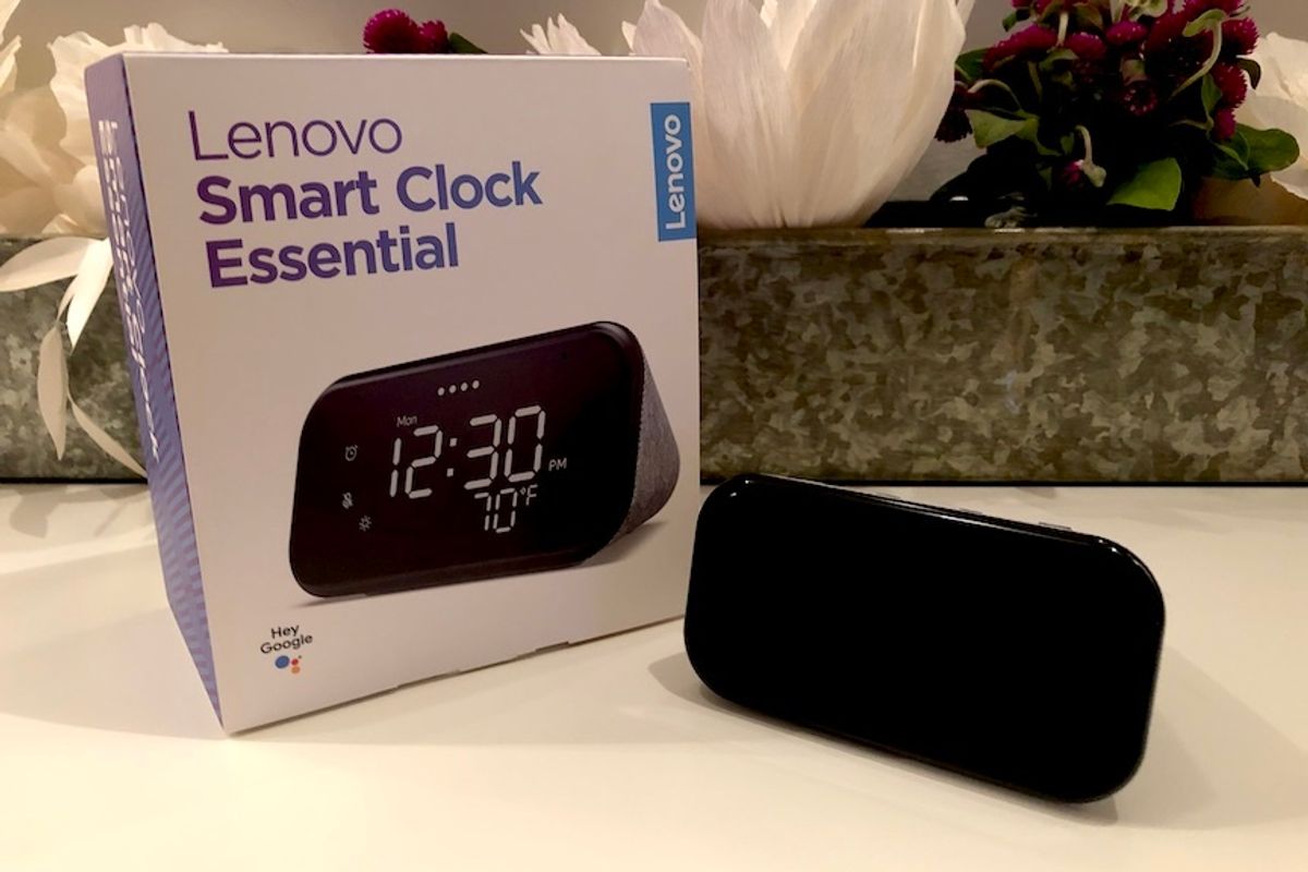 Lenovo Smart Clock Essential Review: Retro charm, plus Google - Gearbrain Lenovo Smart Clock Essential Review: Retro charm, plus Google - Gearbrain
