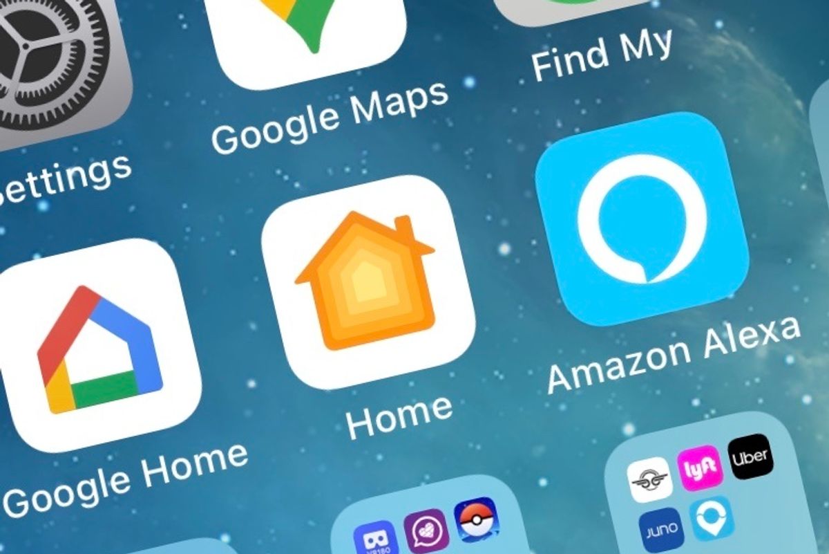 Google Home, Apple Home, Amazon Alexa