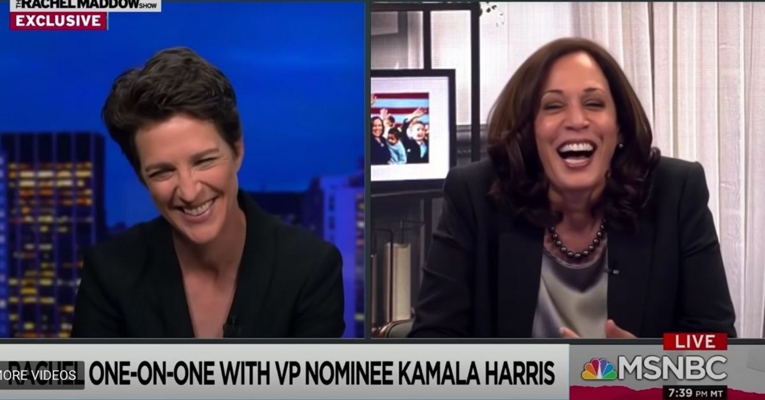 Rachel Maddow Asked Kamala Harris About The Fly On Pence's Head—And Her Response Was Gold
