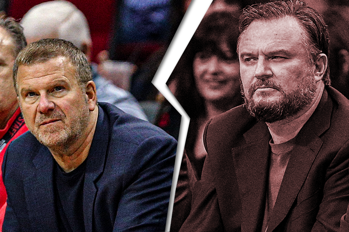 Rockets Tilman Fertitta and Daryl Morey