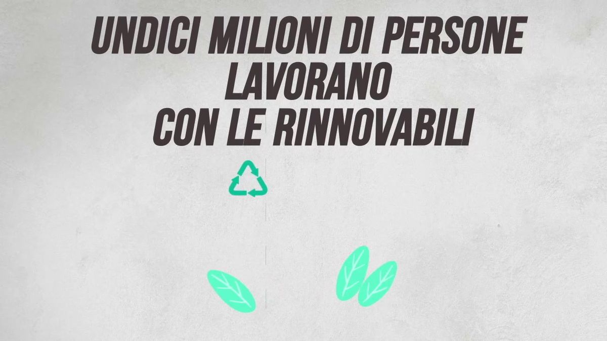 Undici milioni di persone lavorano con le rinnovabili