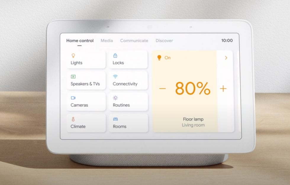 New smart home interface for Google Nest smart display