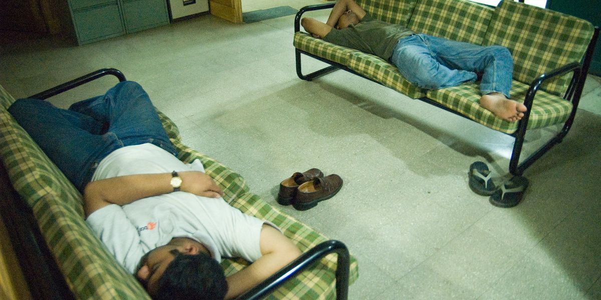 sleeping on couch