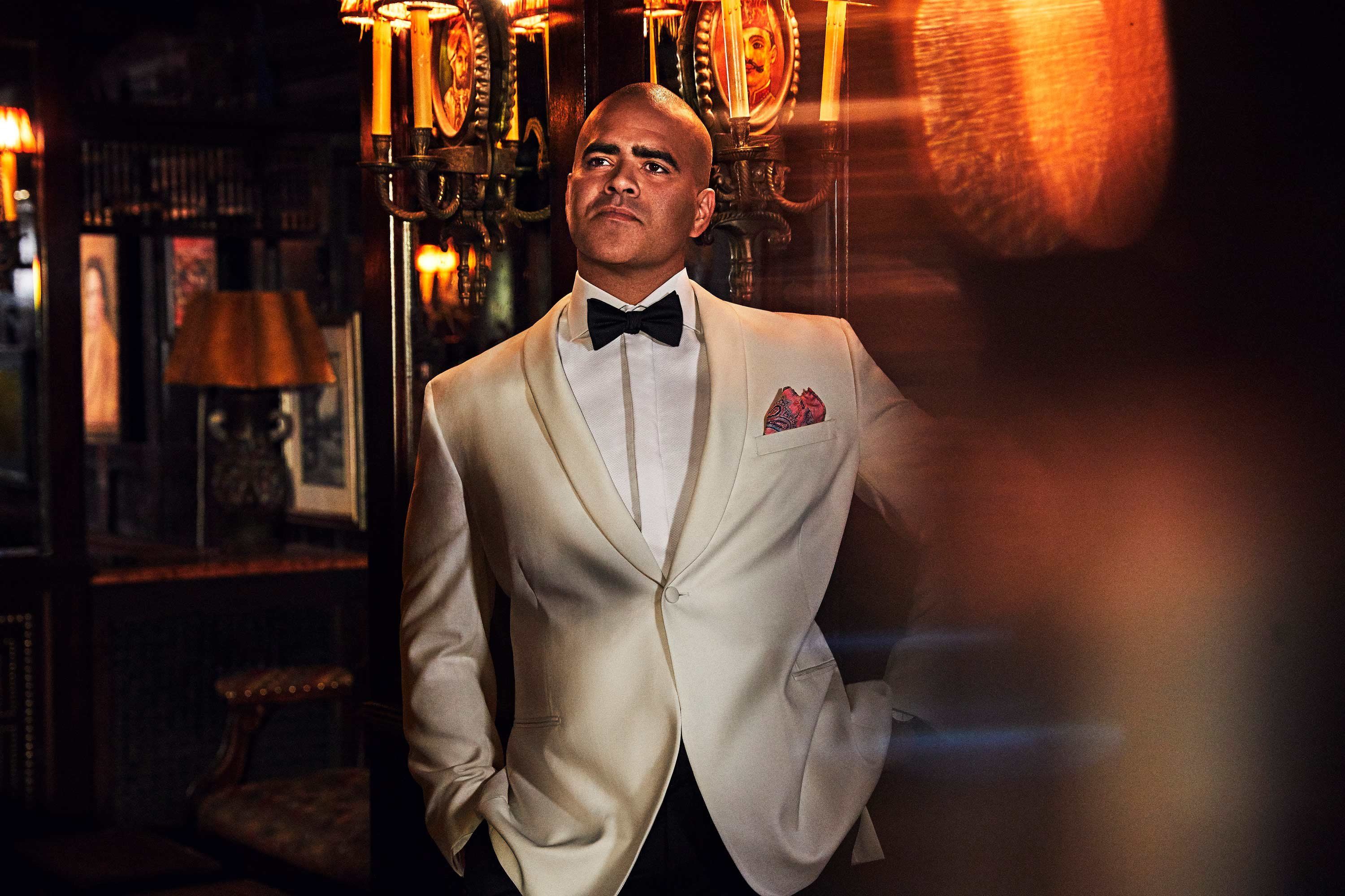 joseph & feiss white dinner jacket