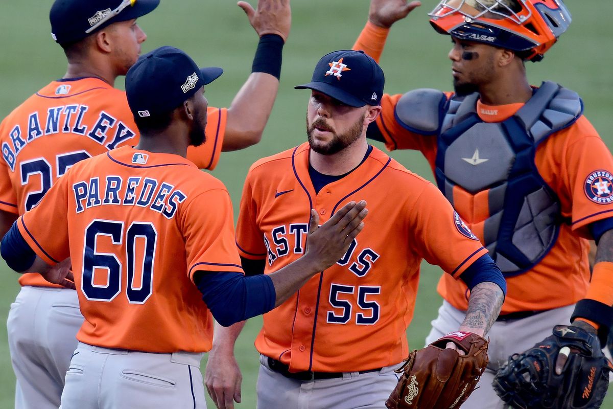 Astros Brantley, Paredes, Pressly, Maldonado