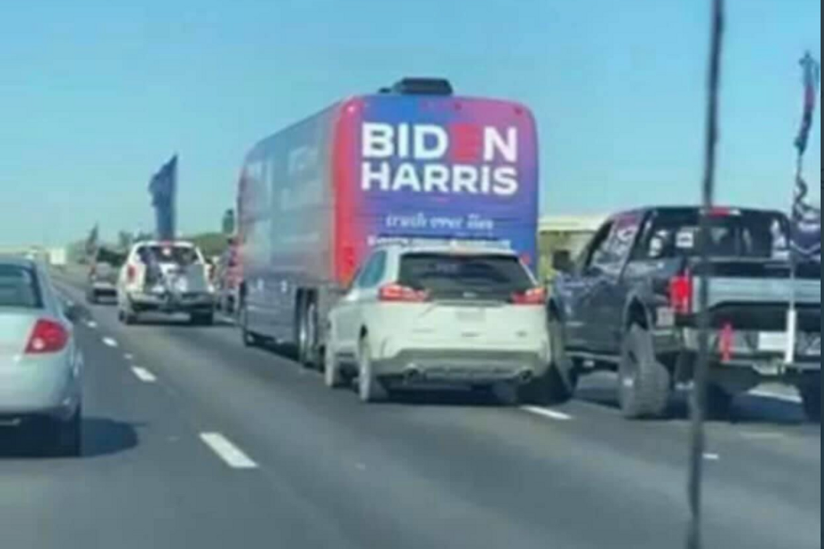 Armed Trump Supporters Attempt To Road Rage Biden Campaign Out Of Texas