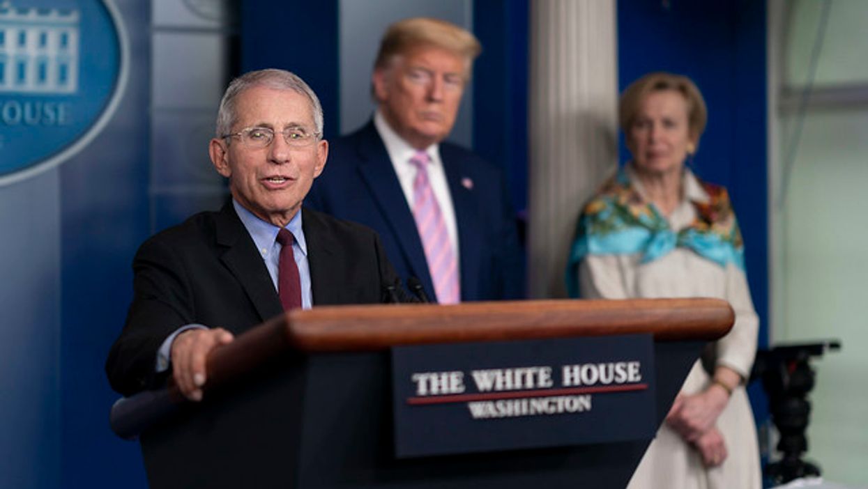 Dr. Anthony Fauci Speaking at White House.