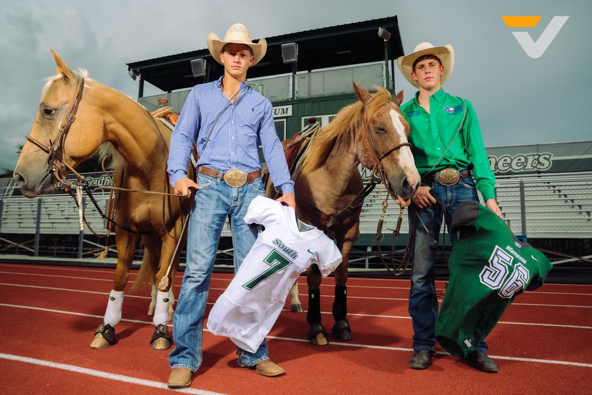 Learning to Rope & Ride: Ehlinger, Fox star on the football field, rodeo arena