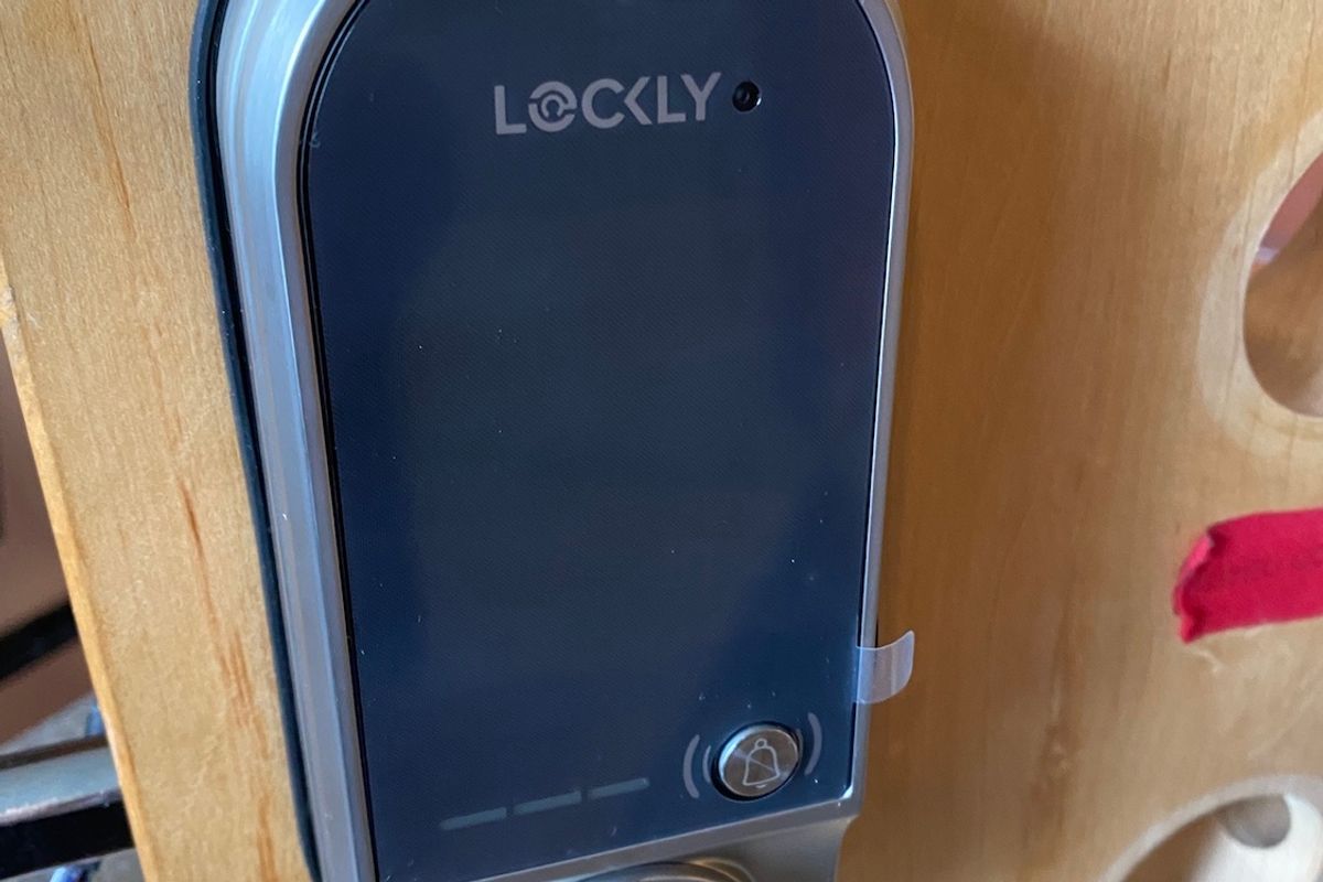 a photo of Lockly Vision Doorbell Camera Smart Lock installed