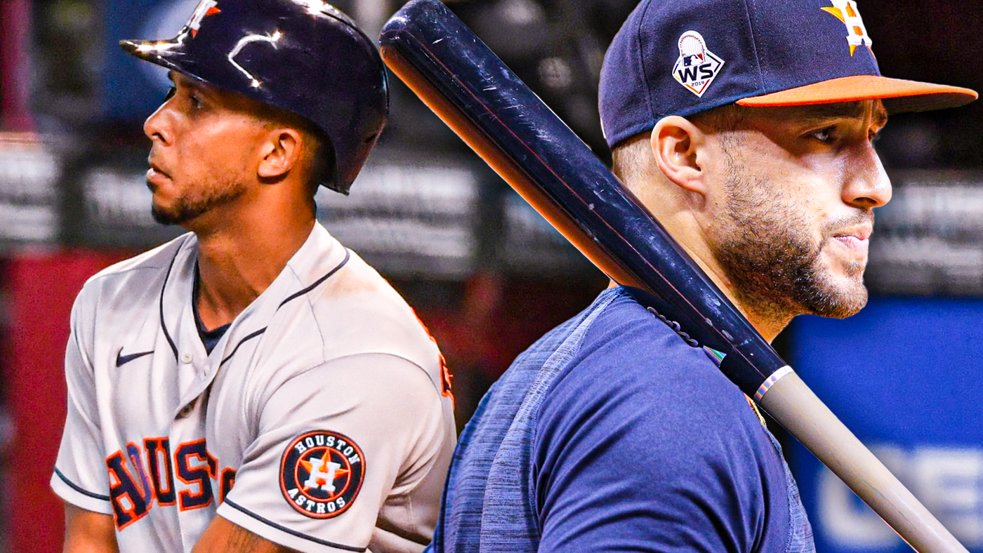 Astros Michael Brantley and George Springer
