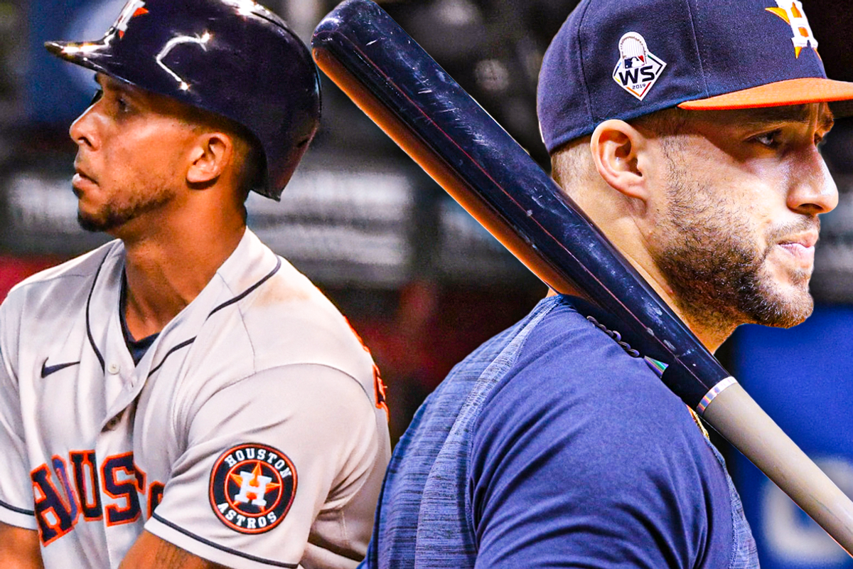 Astros Michael Brantley and George Springer