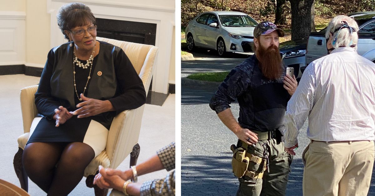 Black North Carolina Congresswoman Quickly Escorted Away From Polling Site After White Man Shows Up With Gun