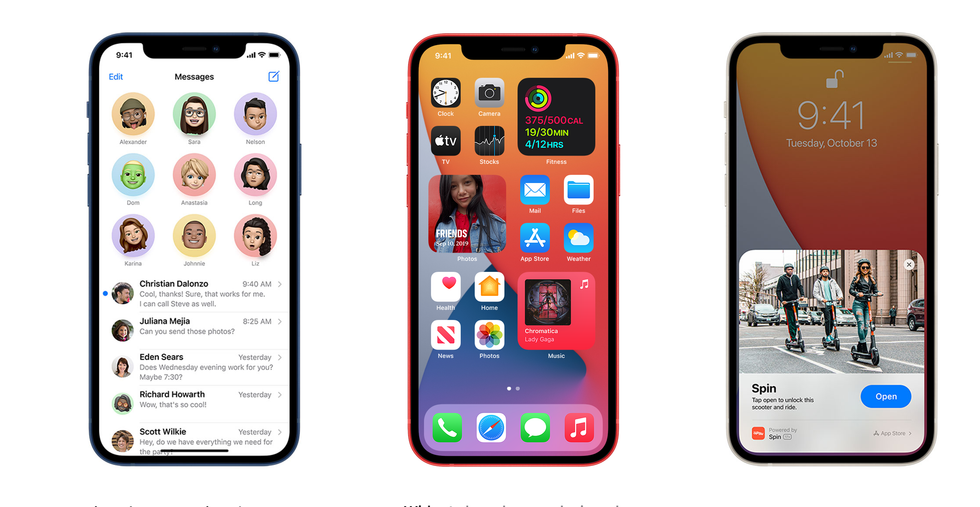 iOS 14 on the iPhone 12
