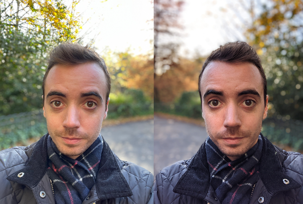 Photos taken by the iPhone 12 (left) and Pixel 5 (right)
