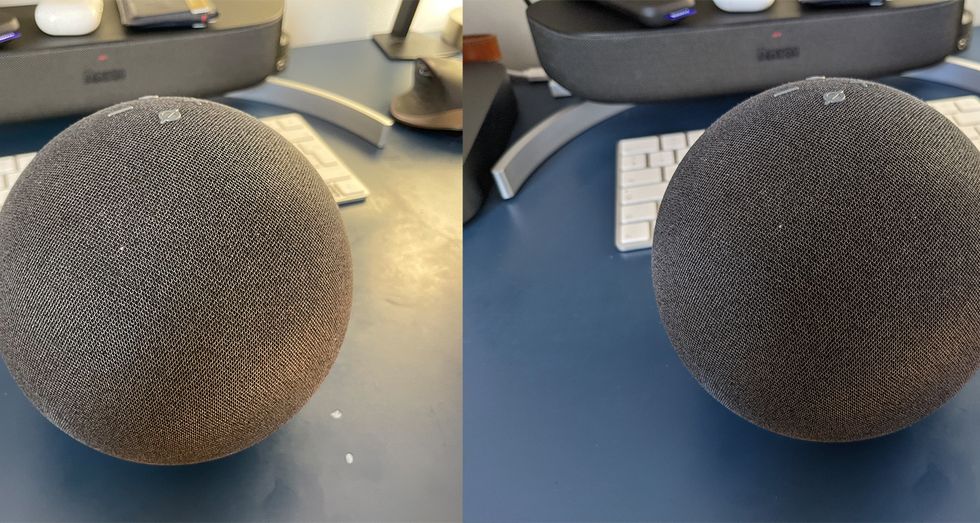 Photos taken by the iPhone 12 (left) and Pixel 5 (right)