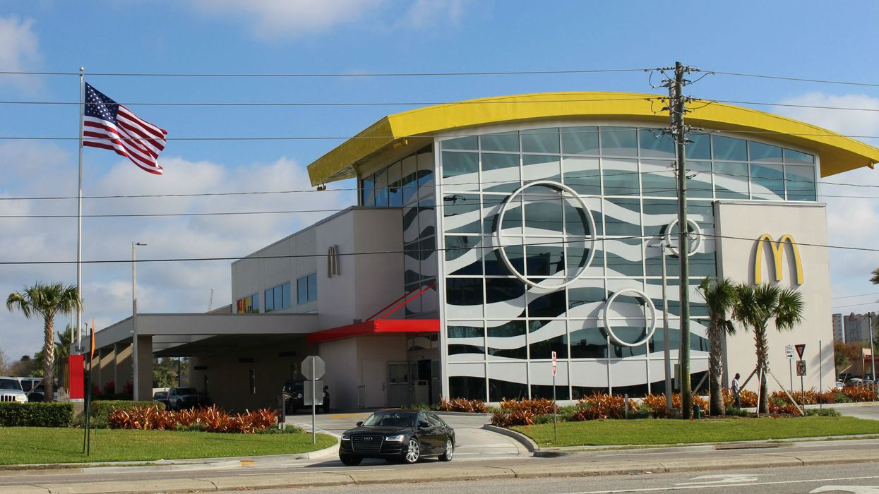 Check out the World's Largest McDonald's, where pasta is served on porcelain