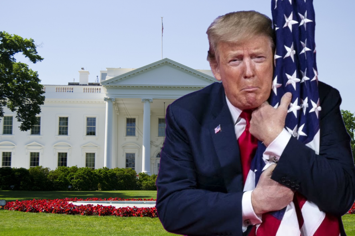 Trump Flag White House