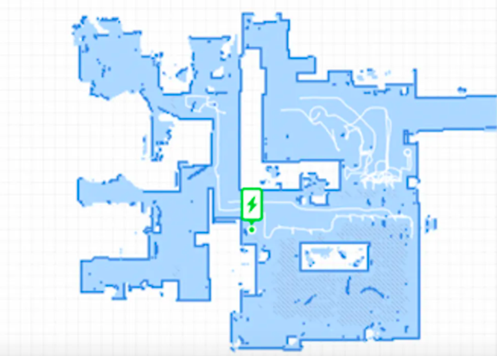 Mapping inside the Ecovacs app