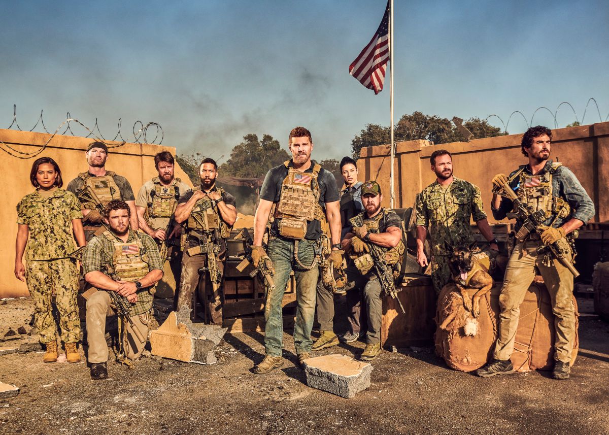 The cast of SEAL Team