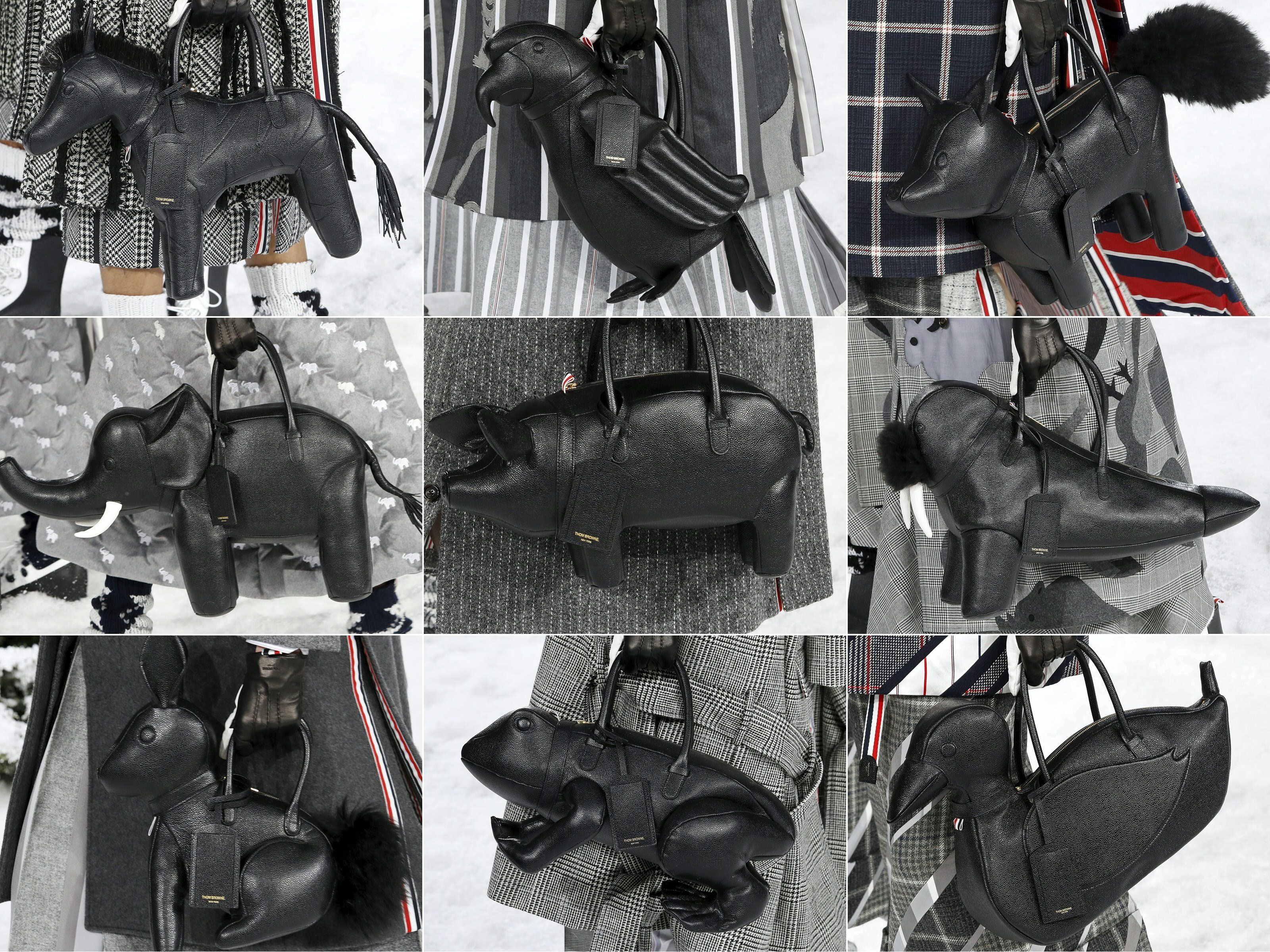 Thom browne best sale elephant bag