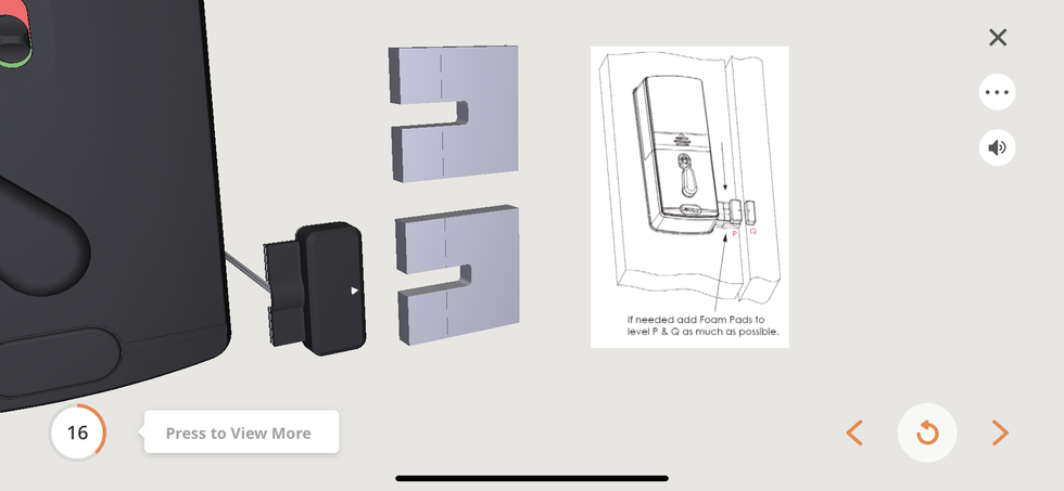 Use BILT app to install door sensor