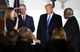 Judge Amy Coney Barrett is sworn in as an associate justice of the U.S. Supreme Court by Supreme Court Justice Clarence Thomas as her husband Jesse Barrett and President Donald Trump watch on the South Lawn of the White House in Washington, U.S., October 26, 2020