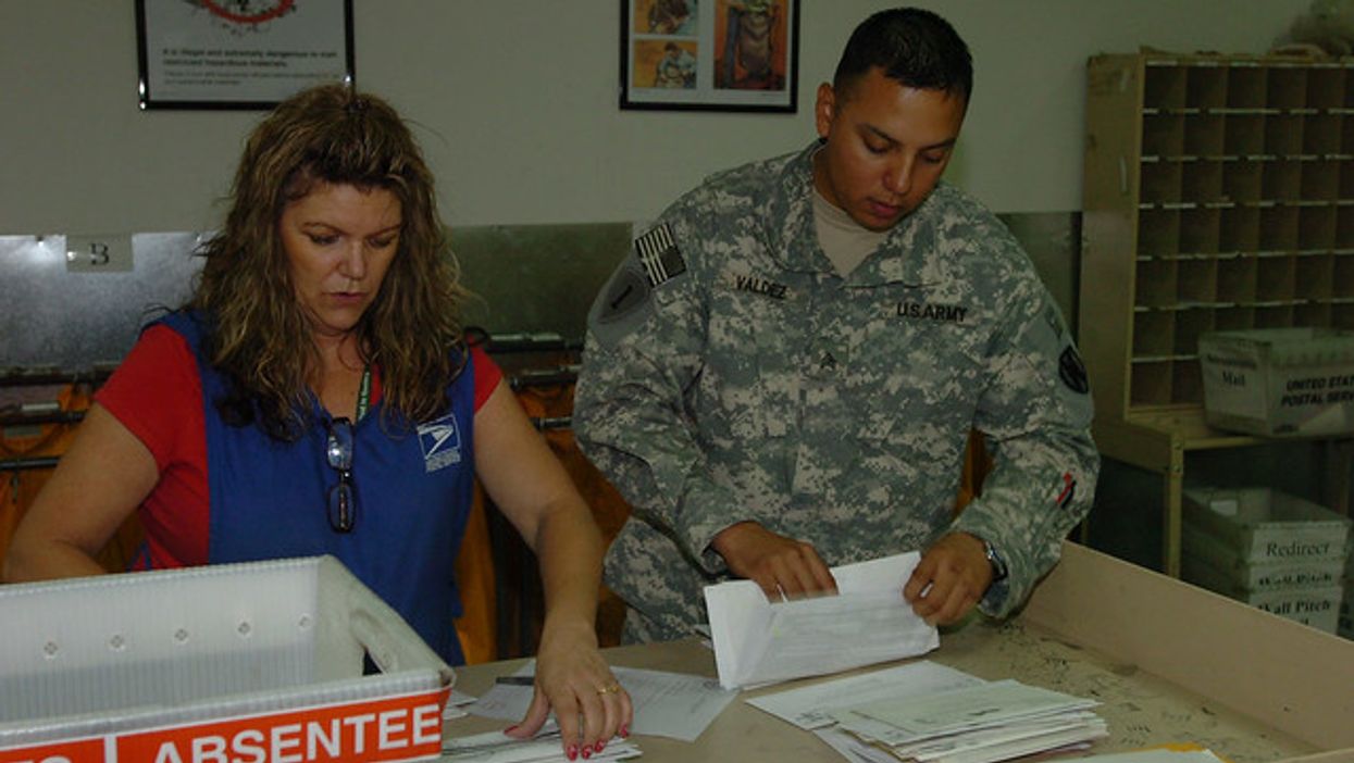 mail ballot, military