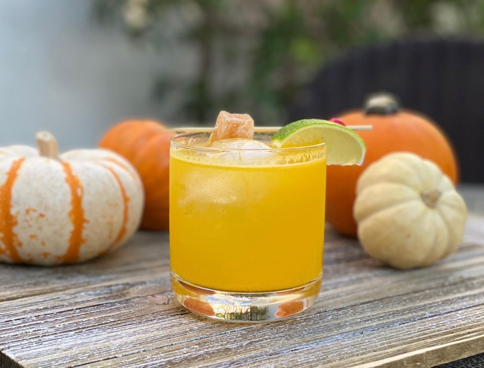 Cocktail Recipe Calavera's Nixta, an Old Fashioned with a corn whiskey