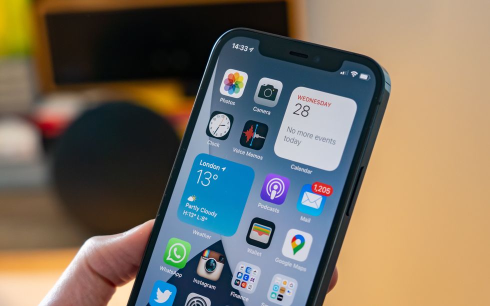 OLED display of the iPhone 12 Pro