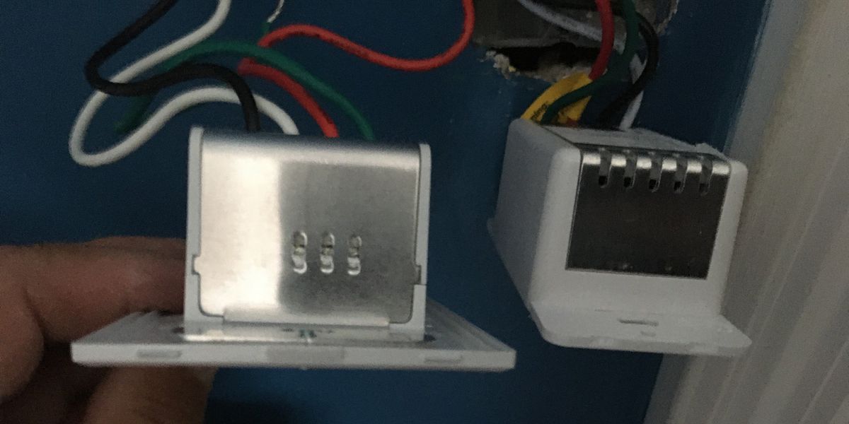 Smart switches side by side for width compar