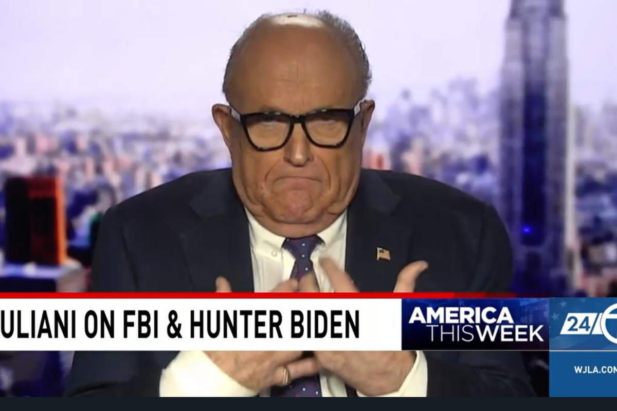 Rudy Giuliani Can't Out-Crazy Sidney Powell, But He's Trying