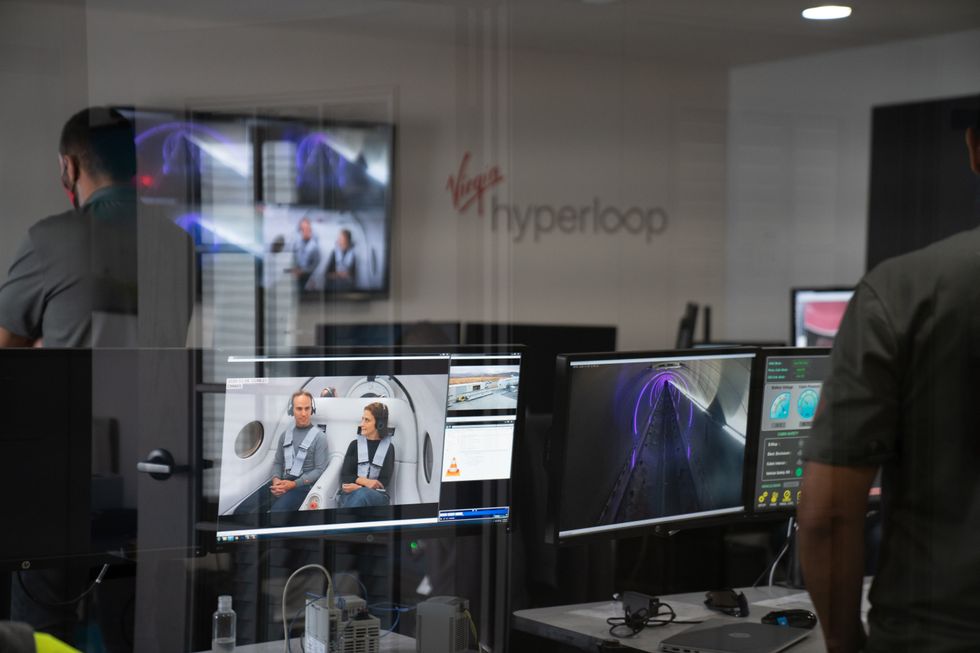 Virgin Hyperloop passenger test