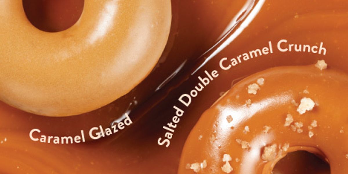 Krispy Kreme Adds Two Caramel Glazed Doughnuts To Its Menu For Limited Time Its A Southern Thing