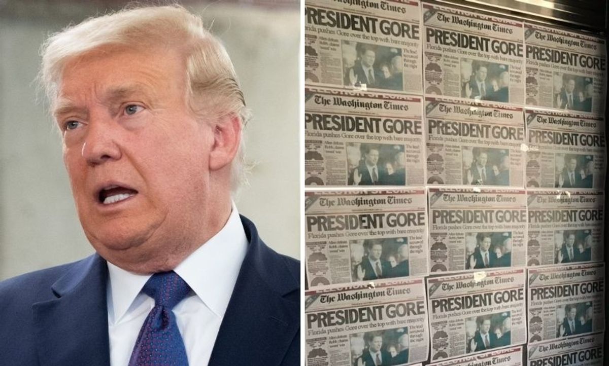 Newspaper Claps Back After Trump Spokesman Posts Fake 2000 Cover Claiming Gore Won the Election