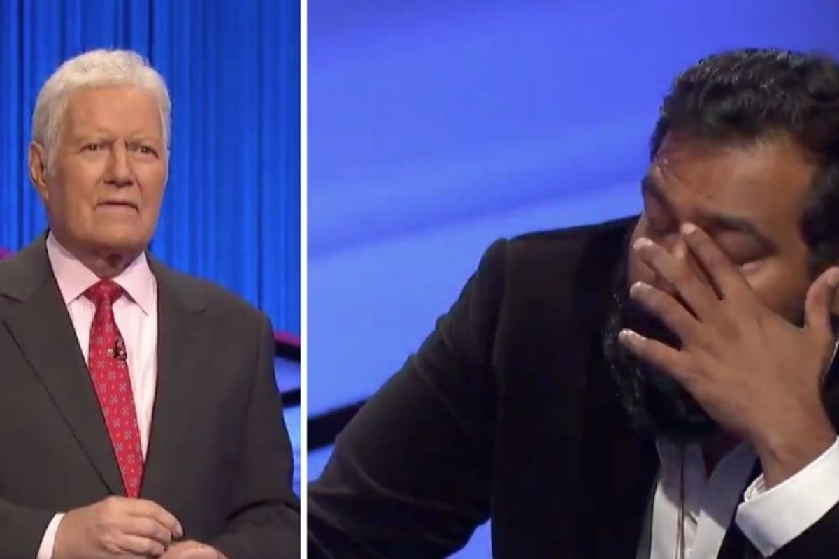 One of the last Jeopardy! winners gave a tearful, personal thanks to Alex Trebek