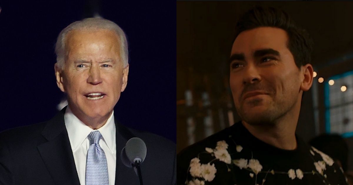 'Schitt's Creek' Fans Convinced That Biden Gave A Subtle Nod To The Show During His Victory Rally